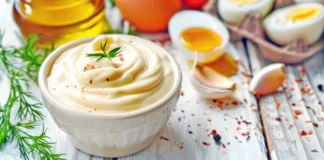 Σπιτική μαγιονέζα χωρίς μουστάρδα.